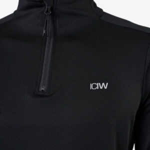 ICIW longsleeve fleece buiten trainingsshirt zwart - Afbeelding 4