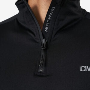 ICIW longsleeve fleece buiten trainingsshirt zwart - Afbeelding 6