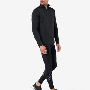ICIW longsleeve fleece buiten trainingsshirt zwart - Afbeelding 3